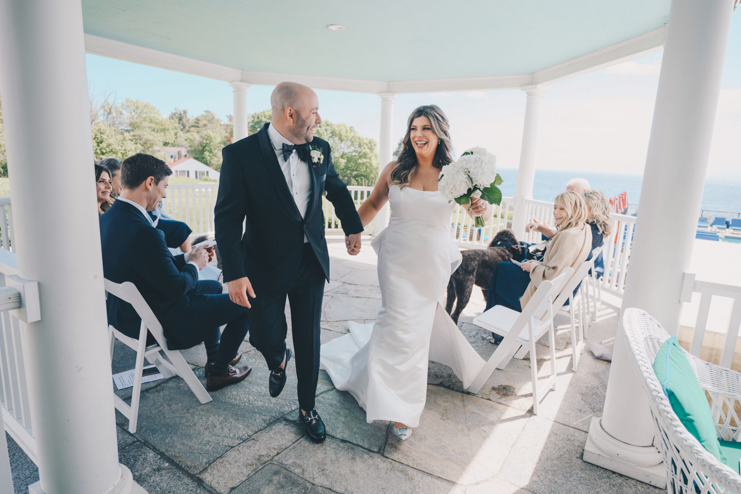 Portraits after the wedding ceremony at The Colony Hotel by Kim Chapman Photography